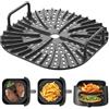 Cozor Accessori per friggitrice ad aria Griglia Air Fryer, Accessori per friggitrice senza olio COSORI Cecotec Ninja Philips EVVO 5,5L 6 L 6,2L 6,5L, Vassoio Air Fryer Accessori stampi per friggitrice ad