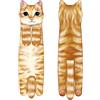 Auriselle Lively 3D asciugamani gatto cucina bagno, arancione forma di gatto gadget Deco delicato morbido assorbente fibra pulsante design, Maneki accessori per il regalo amanti compleanno