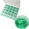 CKPSMS Marca -Bobine color acqua con foro filettato Compatibile con Husqvarna Viking # 4123078-GS, 4131825-45,4125615-45 (25PCS/box Green bobbins)