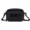 Munich Essence Recycled Fw25 Crossbody Camera C/Black, Borse e Zaini Donna, Nero