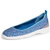 Dearfoams Original Comfort Lightweight Slip-on Mia Ballet Flat, Ballerine Donna, Grigio Leopardato, 40 EU