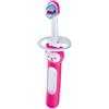 MAM Baby's Brush, Spazzolino denti bambini 6+ mesi con impugnatura antiscivolo, Spazzolino setole morbide per i primi dentini, Rosa