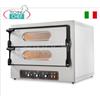 FORNO Elettrico per 2+2 Pizze, 2 Camere da cm 61x51, Linea Compatta, comandi Meccanici