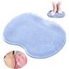 Zkaoai Tappetino Antiscivolo in Silicone, Piedi Scrubber per Doccia con Ventose,Tappetino Scrubber per Piedi,Massaggiatore Lavaggio del Piede per Doccia per Peeling,Massaggio Alla Schiena,Cura dei Piedi (B)