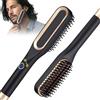 Journeyside Piastra per Barba Uomo, Mini Spazzola Lisciante per Capelli Corti,Piastra per Capelli e Barba Uomo, Regolabili 160℃/190℃/220℃, Piastra per Barba Capelli per Modellare Barba e Capelli