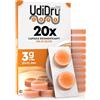 Udivita 20 Capsule Essiccanti per Apparecchi Acustici UdiDry Caps 3g 31mm con Gel di Silice - Capsule Deumidificanti di Alta Qualità con Indicatore di Colore per Contenitori di Asciugatura