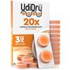 Udivita 20 Capsule Deumidificanti per Apparecchi Acustici UdiDry Caps 31mm 3g con Indicatore di Colore - Capsule Essiccanti con Gel di Silice di Alta Qualità per Contenitori di Asciugatura