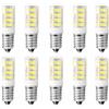 Jiotouhu E14 LED lampadina bianca fredda, 4W E14 lampada 6000K ricambio della lampada del frigorifero per 40W lampadina, 400LM, CA 220-240V, per il soggiorno della macchina da cucire del cappuccio,10pcs Pack