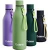 Exllena Borraccia Termica 750 ml con Cavo di Trasporto - 100% A Tenuta Stagna - Borraccia 750ml/500m/350ml Acciaio Inox a Doppia Parete - Mantieni Freddo/Caldo - Senza BPA(Verde Macaron)