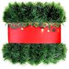UCLEVER Ghirlanda natalizia decorativa 10m, non illuminata, in pino, per esterni, interni, feste di Natale, decorazioni