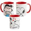 United Labels The Peanuts Snoopy - Tazza da caffè Smak Lucy, in ceramica, 320 ml, colore: Rosso/Bianco