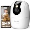 Imou 2K Telecamera WiFi Interno con One-Touch Chiamata, Telecamera Interna