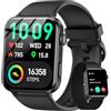 Yxtel Smartwatch Uomo Donna, Orologio Fitness con Chiamate Bluetooth e Schermo 1.85, Monitoraggio Sonno e Frequenza Cardiaca 24h, 100 Modalità Sportive IP68, per Android e iOS