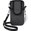 Pwsap Neoprene Custodia per Smartphone, Universali Astuccio Portacellulare a Sacchetto, Impermeabile Borsa Verticale Custodia per Telefono iPhone 14 15 16 Samsung, con Passante per Braccio/Tracolla, Grigio