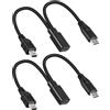 RIIEYOCA Cavo di Ricarica corto Type C Femmina a Mini USB Maschio & Type C Maschio, Solo per ricarica, Cavo splitter 1 a 2 USB C, (1FT/2 pezzi, Solo ricarica)