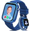 SWGOTA 4G Smartwatch Bambini con GPS e Telefono, Orologio Smartwatch Bambini con Videochiamate, Messaggi, modalità Scuola, SOS, Impermeabile IP68, Contapassi - Regalo per Ragazzi e Ragazze (Blu)