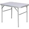 Bonussi Tavolino Pieghevole con Struttura in Alluminio 75x55x60 Ideale per Campeggio