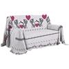 PENSIERI DELICATI Telo Copridivano 250 x 290 cm Made in Italy, Telo Copritutto 100% Cotone Puro, Fantasia Gattini Rosa, Ideale come Telo Arredo, Salvadivano o Copriletto Estivo (2 Piazze)