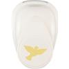 Vaessen Creative Fustellatrice per Carta-Colomba di 2,5 x 1,8 cm-Accessori per Fai da Te e Scrapbooking-Fustella per Biglietti, Album Foto e Journaling, Oro-Bianco