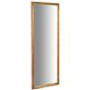 Biscottini Specchio da parete lungo 140x4,5x50 cm - Specchio da terra e parete cornice in legno - Specchio camera da letto e soggiorno - Specchio lungo da parete - Specchiera camera da letto