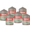 Bolsius - Essentials - candela a pilastro - tortora - 8cm - 6 pezzi - candela decorativa - contiene cera vegetale naturale - senza olio di palma