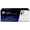 HP TONER NERO 12A Q2612A PER LJ 1010/1012/1015/1018/1020/1022 3015/3020 (CONF.2 PZ)