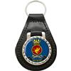 Family-crests HMAS Protector Portachiavi In Pelle Della Royal Australian Navy