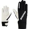 Ziener Guanti unisex UVITA-Z per sci di fondo, nordic/crosscountry, antivento, traspiranti, aderenti, colore nero, bianco, 9,5