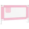 vidaXL Sponda Letto di Sicurezza per Bambini Rosa 120x25 cm Tessuto