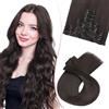 SEGO Pro 45cm Extension Capelli Clip Sintetici 8 Fasce Capelli Finti che Sembrano Veri Lisci Clip in Hair Extensions (#2 Nero Naturale,130g)
