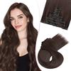 SEGO Pro 66cm Extension Capelli Clip Sintetici 8 Fasce Capelli Finti che Sembrano Veri Lisci Clip in Hair Extensions (#4 Castano Scuro,175g)