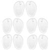 Mirrwin 5 Paia Cuscinetti in gel per Avampiede Infradito Morbido Silicone Cuscinetto Separa Dita Solette in Gel per Inserti Pad Antiscivolo in gel di per Infradito e Sandali, per Prevenire Dolori e Vesciche