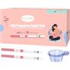 ACCUBIO Strisce Reattive per Gravidanza, hCG Test di Gravidanza a casa a Diagnosi Precoce, Sensibili e Accurate oltre il 99%, 20 Pezzi Confezionati Singolarmente con Coppette per Urina, Kit Test di Prenancy
