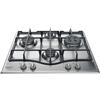 Hotpoint Ariston PCN 641 TIX Piano Cottura a Gas 4 Fuochi Griglie in Ghisa Bruciatore Tripla Corona 60 cm Acciaio Inox