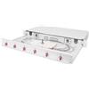 Digitus Pannello di Gestione del Cavo Grigio Acciaio 1U 48,3cm 19''