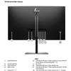 HP E32k G5 4K Monitor PC 31.5'' 3840x2160 Pixel 4K Ultra HD Nero