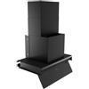 Silverline Inside Pro 60 3129.6.733.23 Cappa Cucina Aspirante Sottopensile Incasso Larghezza 60 cm Classe A Anticondensa colore Nero