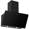 Silverline Soho Cappa Cucina Filtrante a Parete Larghezza 90 cm Funzione Anticondensa colore Nero