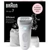 Braun Silk-Epil 7 Epilatore Elettrico 40 Pinze 5 Accessori Wet and Dry Luce Smart
