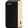 QNAP TS-264 NAS Tower Collegamento Ethernet LAN Nero-Oro N5095