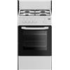 Beko CSG42009DW Cucina a Gas 4 Fuochi Forno a Gas con Grill Larghezza x Profondita' 50x50 cm con Coperchio colore Bianco