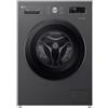 LG F4NX1009NMB Serie X1 - Lavatrice a carica frontale 9 kg, 1400 rpm, Classe A, 6 Motion Direct Drive, Allergy Care, Wi-Fi, (85x60x55 cm), Nero