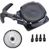 GOOFIT Avviamento a Strappo Minimoto Cinese sostituzione per 2 Tempi 47cc 49cc Tanaka Bladez Biciclette ATV Quad Pit Bike Scooter e Ciclomotore Motore Go Kart 1 Pezzo Nero