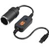 leruiyezs Adattatore Accendisigari USB C,Da Usb C A 12V,Cavo Di Alimentazione per Dash Cam,Gps,Strisce Led Auto,Dispositivi A Bassa Potenza,Con Protezione Sovraccarico,Cortocircuito,Ad Alta Efficienza