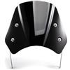 evomosa Parabrezza universale per moto Parabrezza per fari da 5'' - 7'' Moto (Nero)
