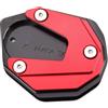 LLIDFONK Per Kawasaki Z900 Z650 RS Z1000 SX Z800 Ninja 650 300 1000SX 1100SX SE Ninja ZX6R ZX10R ER6F ER6N Accessori per Motocicletta Supporto Laterale Prolunga Pad Piatto di Supporto (Rosso)
