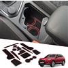BIXUAN compatibile con Seat Tarraco 2019-2024 VW Tiguan 2 MK2 2016-2023 Tappetini Antiscivolo per Console Centrale Bracciolo Gomma Supporto per Bevande Tappetino Antiscivolo Cuciture Porta 13 pezzi