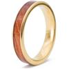 fablano Anelli in legno [100% naturale] per anelli da donna e da uomo - a scelta come anello oro, anello argento, anello nero e anello oro rosa - perfetto fedi nuziali, anello di fidanzamento da