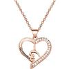BNQL Collana da ginnastica regalo per ginnastica, gioielli per ragazze, idea regalo per ragazze e donne, 15 mm x 20 mm, 46 cm (with 5 cm extension), Acciaio inossidabile