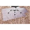TUKA-i-AKUT 2er 90 x 120 cm Tappetino Protettivo per Moquette, con Rivetti, Tappeto per Sedia da Ufficio per Tappeti, Spesso e Resistente Tappetino Salvapavimento, Lattiginoso Trasparente TKD4012-2X